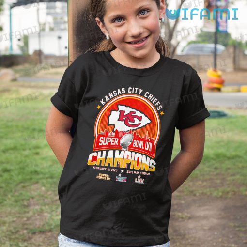 Chiefs Super Bowl Shirt Skyline LVII Champions Kansas City Chiefs Gift