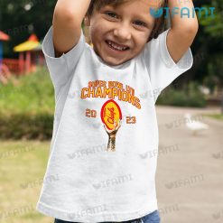 Chiefs Super Bowl Shirts Champions LVII 2023 Kansas City Chiefs Kid Tshirt