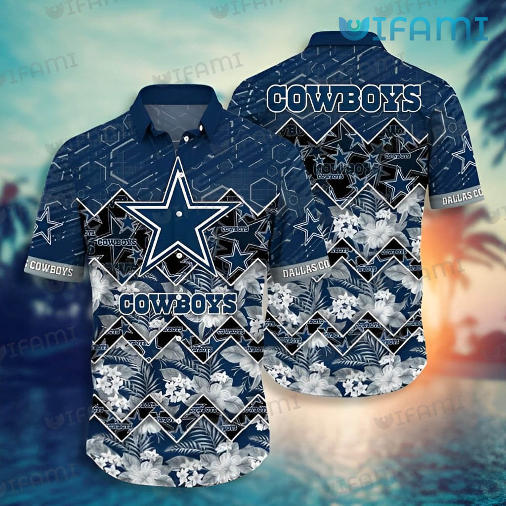 Bring the Beach to Your Cowboys Fan with Our Hawaiian Shirt