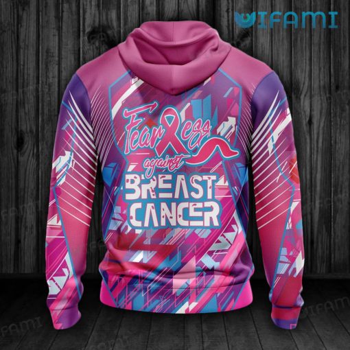 Cubs Hoodie 3D Fearless Again Breast Cancer Chicago Cubs Gift