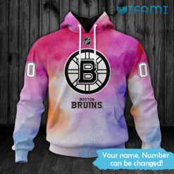 Custom Boston Bruins Hoodie 3D Breast Cancer Support Bruins Gift