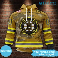 Custom Boston Bruins Hoodie 3D Star Firefighter Bruins Gift