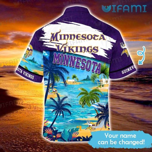Custom Vikings Hawaiian Shirt Summer Beach Minnesota Vikings Gift
