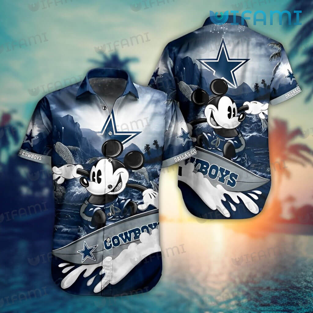 Dallas Cowboys Hawaiian Shirt Mickey Surfing Cowboys Gift - Personalized  Gifts: Family, Sports, Occasions, Trending