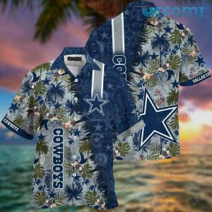 Dallas Cowboys Hawaiian Shirt Tropical Leaf Cowboys Gift