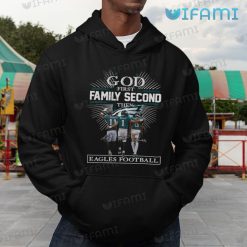 Devonta Smith Shirt God First Family Second Brown Hurts Smith Eagles Gift 1