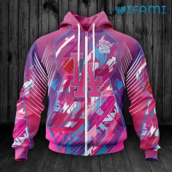 Dodgers Hoodie 3D Fearless Again Breast Cancer Los Angeles Dodgers Zip Up