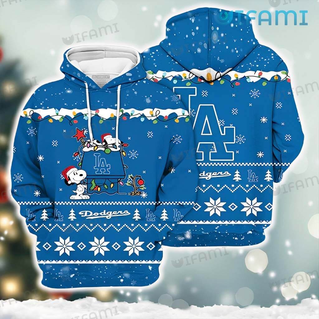 Dodgers Hoodie 3D Snoopy Christmas Los Angeles Dodgers Gift - Personalized  Gifts: Family, Sports, Occasions, Trending
