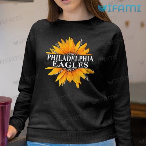 Eagles Shirt Love Sunflower Leopard Pattern Philadelphia Eagles Gift