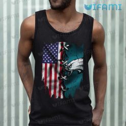 Eagles Shirt USA Flag Stitches Logo Philadelphia Eagles Tank Top