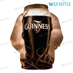 Guinness Hoodie 3D Graphic Design Logo Guinness Beer Present