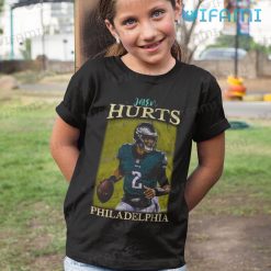 Jalen Hurts Shirt Fade Background Philadelphia Eagles Kid Tshirt