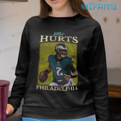 Jalen Hurts Shirt Fade Background Philadelphia Eagles Sweatshirt