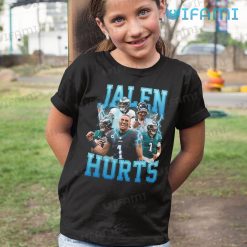 Jalen Hurts Shirt Lightning Strike Philadelphia Eagles Kid Tshirt