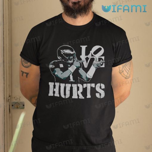 Jalen Hurts Shirt Love Hurts Pointing Philadelphia Eagles Gift