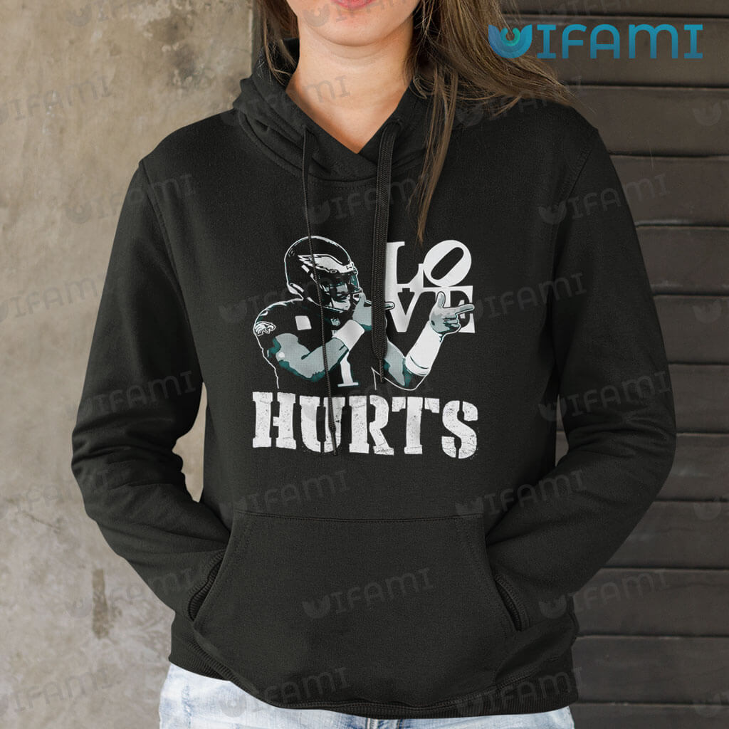 Jalen Hurts Shirt Love Hurts Pointing Philadelphia Eagles Gift