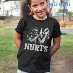 Jalen Hurts Shirt Love Hurts Pointing Philadelphia Eagles Kid Tshirt