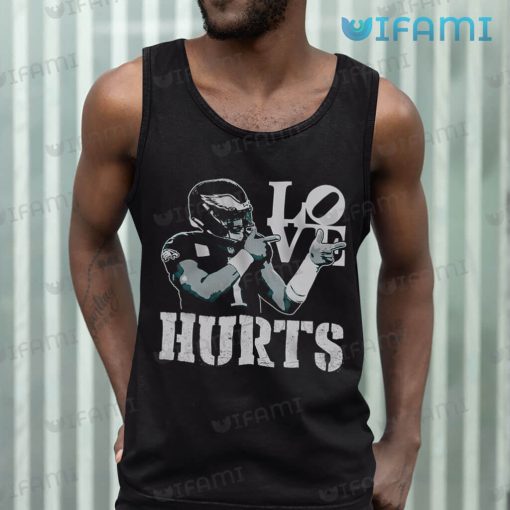 Jalen Hurts Shirt Love Hurts Pointing Philadelphia Eagles Gift