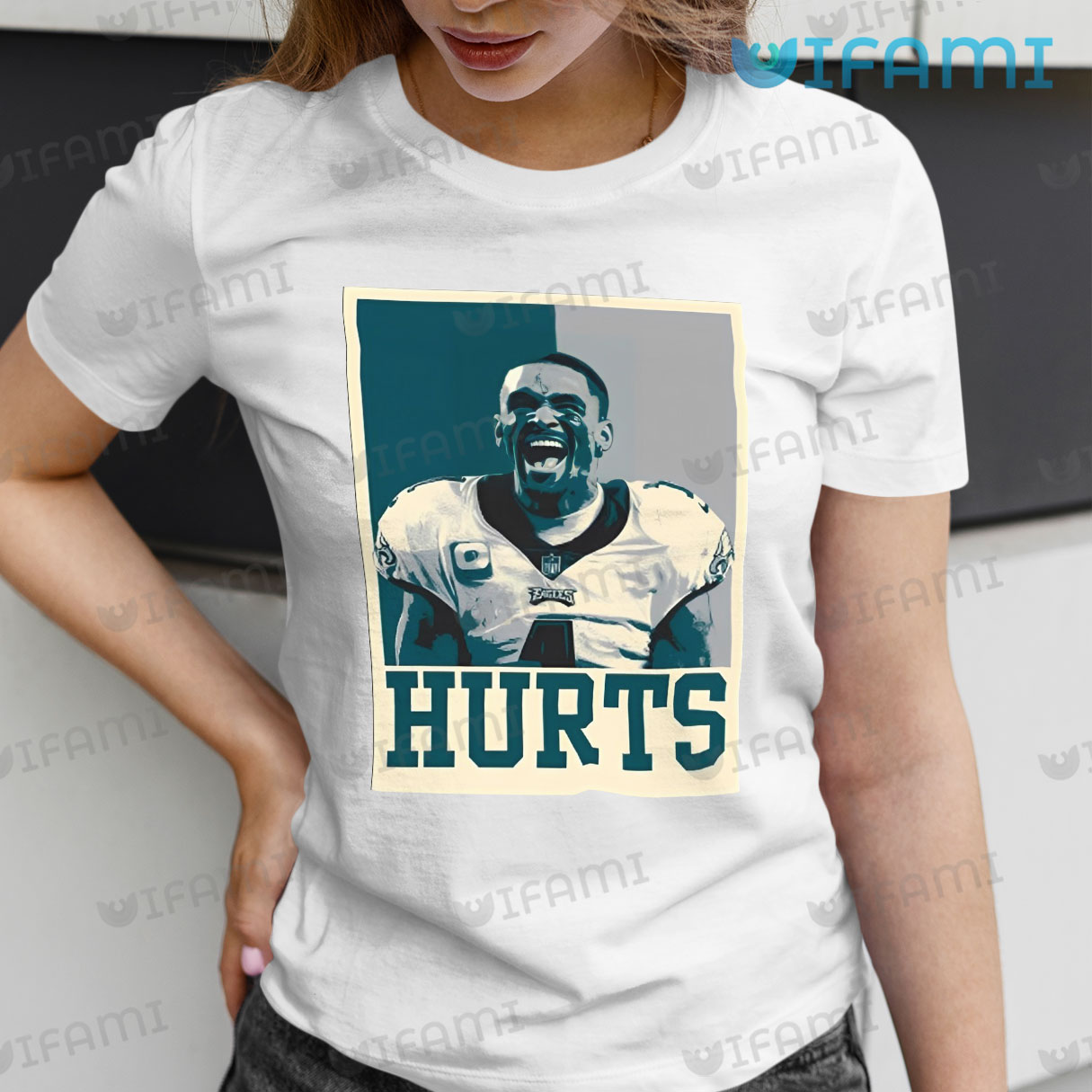 Jalen Hurts Shirt Fade Background Philadelphia Eagles Gift - Personalized  Gifts: Family, Sports, Occasions, Trending