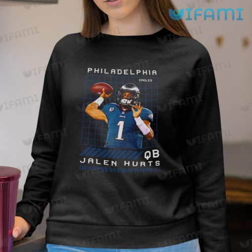 Jalen Hurts Shirt QB Square Pattern Philadelphia Eagles Gift