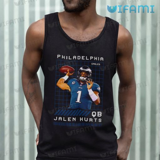 Jalen Hurts Shirt QB Square Pattern Philadelphia Eagles Gift