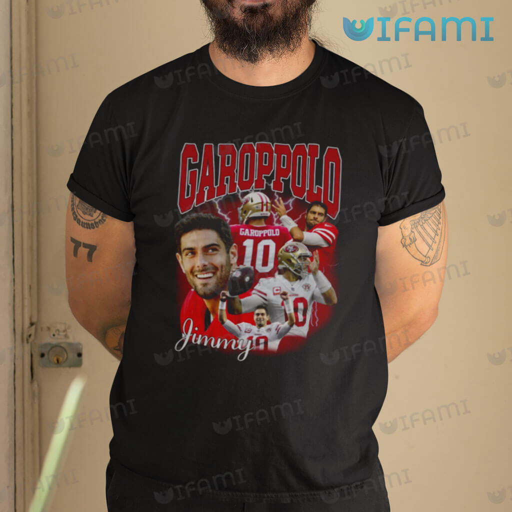 NFL San Francisco 49ers Jimmy Garoppolo shirtless Custom Womens Tshirt