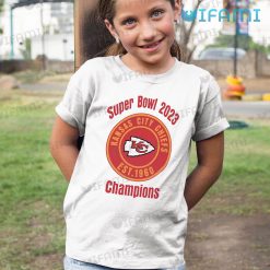Kansas City Chiefs Super Bowl Shirt 2023 Champions KC Chiefs Kid Tshirt