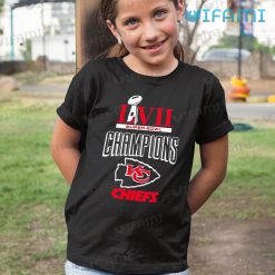 Kansas City Chiefs Super Bowl Shirt Champions LVII KC Chiefs Kid Tshirt