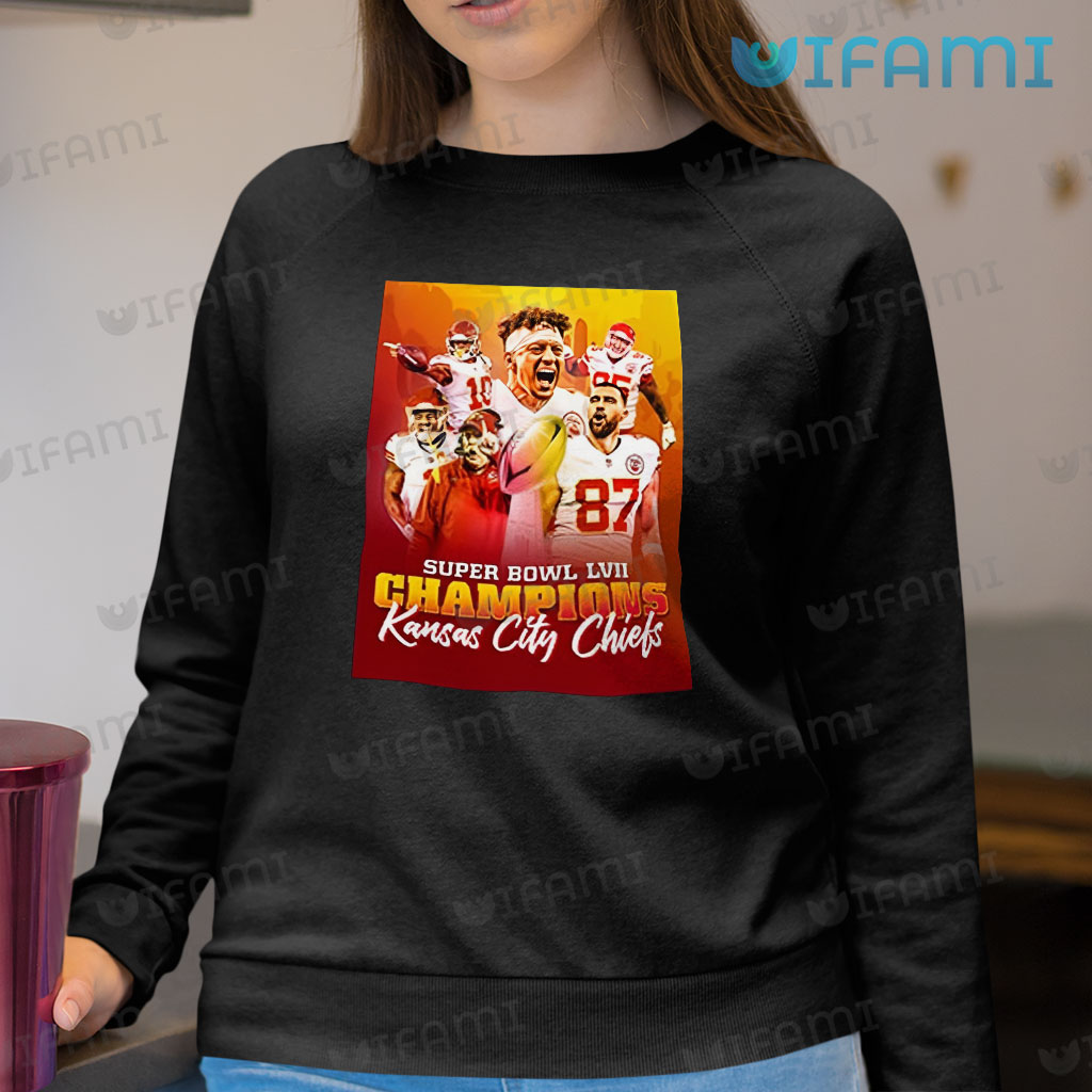 Kansas City Chiefs Super Bowl T-Shirt LVII Trophy Chiefs Gift