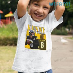 Kenny Pickett Shirt Pickett Hold Football Pittsburgh Steelers Kid Tshirt