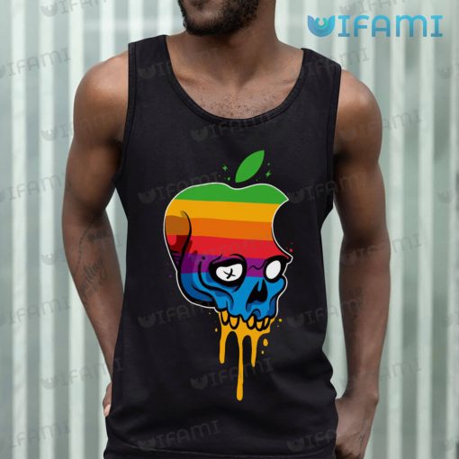 LGBT Shirt Apple Logo Skull LGBT Gift