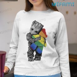 LGBT Shirt Baby Groot Hug Teddy Rainbow LBGT Sweatshirt