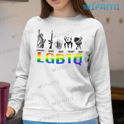 LGBT Shirt Liberty Guns Beer Trump BBQ LGBTQ Sweatshirt