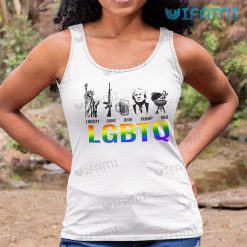 LGBT Shirt Liberty Guns Beer Trump BBQ LGBTQ Tank Top