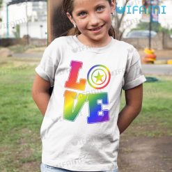 LGBT Shirt Love Captain Americas Shield LGBT Kid Tshirt