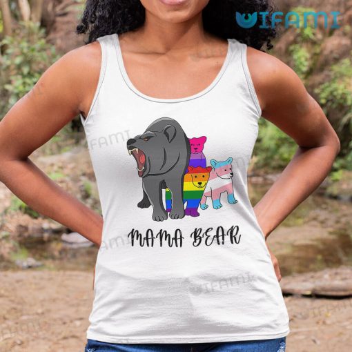 LGBT Shirt Mama Bear Transgender Bisexual Colors LGBTQ Gift