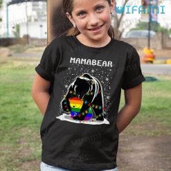 LGBT Shirt Mamabear Snowflake Fairy Lights LGBT Kid Tshirt