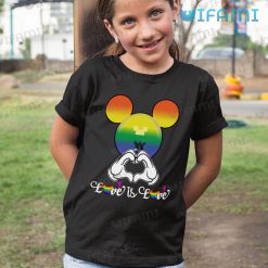 LGBT Shirt Mickey Mouse Love Is Love LGBT Kid Tshirt