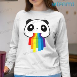 LGBT Shirt Panda Vomiting Rainbow Flag LGBT Sweatshirt