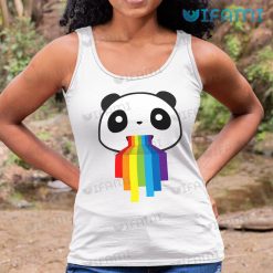 LGBT Shirt Panda Vomiting Rainbow Flag LGBT Tank Top