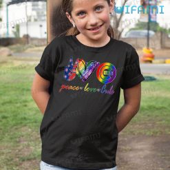 LGBT Shirt Peace Love Chicago Cubs LGBT Kid Tshirt