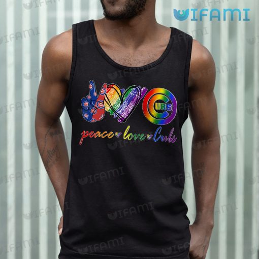 LGBT Shirt Peace Love Chicago Cubs LGBT Gift
