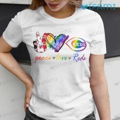 LGBT Shirt Peace Love Cincinnati Reds LGBT Gift