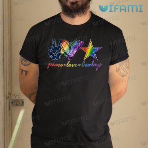 LGBT Shirt Peace Love Dallas Cowboys LGBTQ Gift