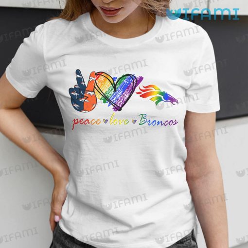 LGBT Shirt Peace Love Denver Broncos LGBT Gift