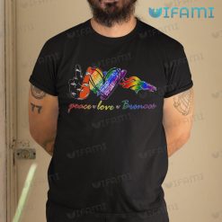 LGBT Shirt Peace Love Denver Broncos LGBTQ Gift