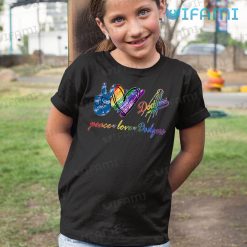 LGBT Shirt Peace Love Dodgers LGBT Kid Tshirt
