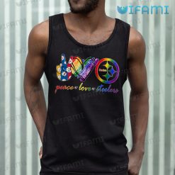 LGBT Shirt Peace Love Pittsburgh Steelers LGBT Tank Top
