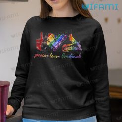 LGBT Shirt Peace Love St Louis Cardinals LGBT Sweatshirt