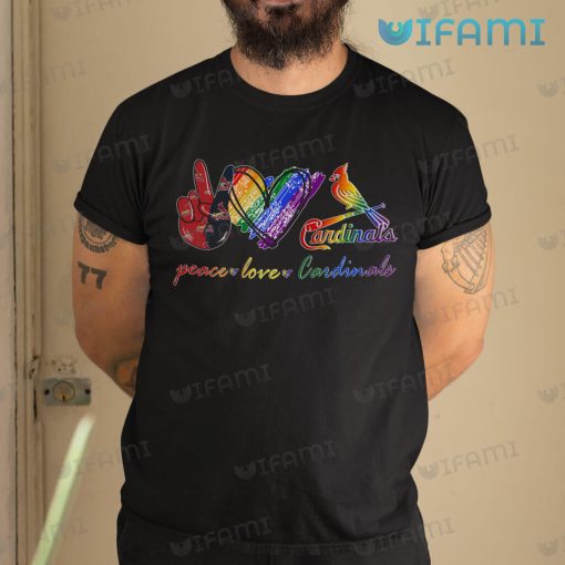 LGBT Shirt Peace Love St. Louis Cardinals LGBT Gift